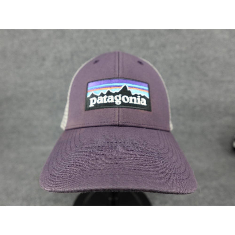 Patagonia Trucker Hat Unisex OS Purple Good P-6 Logo Mesh Back Snapback Cap